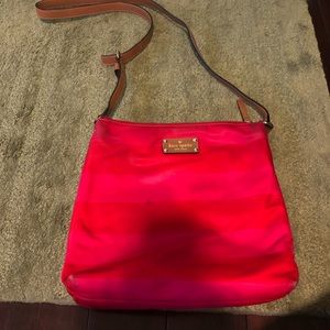 kate spade Hot Pink and Brown Crossbody Bag